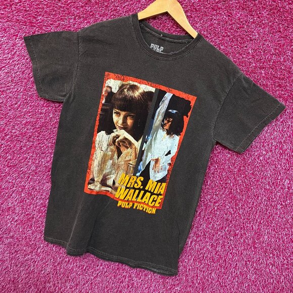 Pulp Fiction Mrs Mia Wallace Poster Movie Tee L - Picture 3 of 5